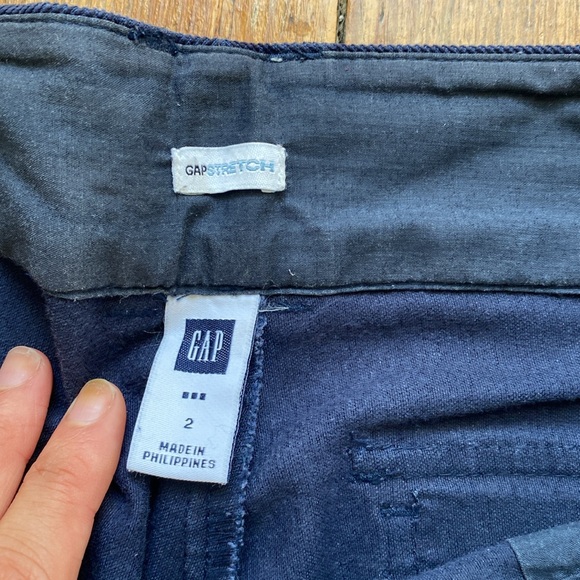 Gap Women’s Navy Corduroy Low Rise Boot Cut Flare Pants - Picture 7 of 7